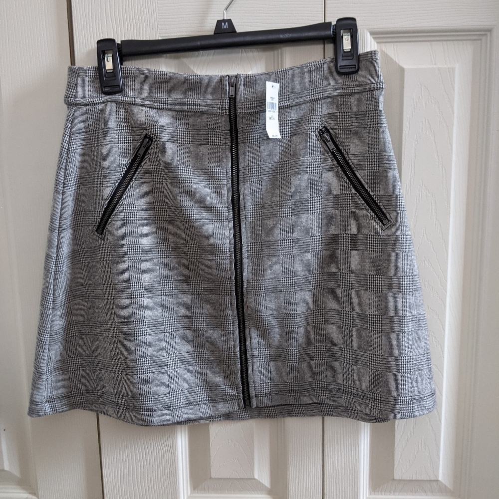 Hounds tooth mini skirt